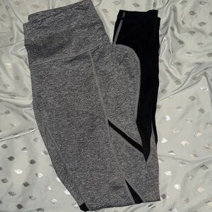 Cozy Gray and Black Leggings